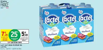 Intermarché Express LACTEL Lait uht demi-écrémé bk offre