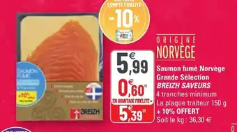G20 Saumon fumé norvège grande sélection offre