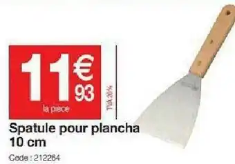 Promocash Spatule Pour Plancha 10 Cm offre