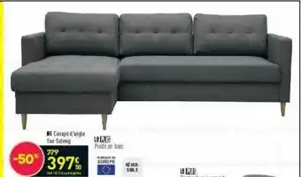 Conforama Canapé D'angle Fixe Solveig offre