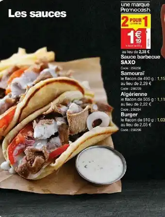 Promocash Sauce Barbecue Saxo offre