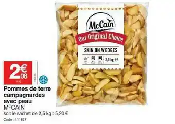 Promocash Pommes De Terre Campagnardes Avec Peau McCain offre