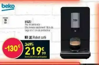 Conforama Robot Café Beko offre