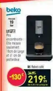 Conforama Robot Café Beko offre