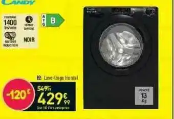 Conforama Lave-linge Frontal Candy offre