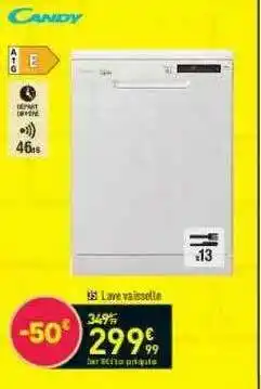 Conforama Lave Vaisselle Candy offre