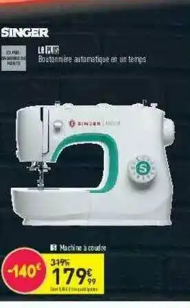 Conforama Machine à Coudre Singer offre