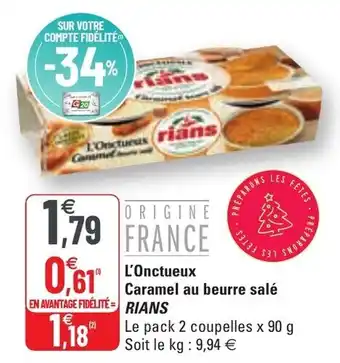 G20 L'onctueux caramel au beurre salé RIANS offre