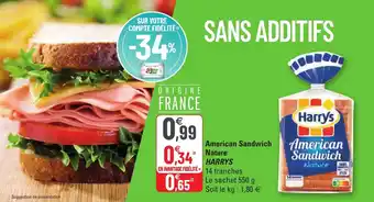 G20 American sandwich nature offre