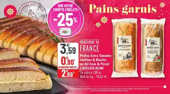 G20 Préfou extra tomates confites & basilic offre