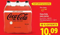 Lidl Coca-Cola sans sucres offre