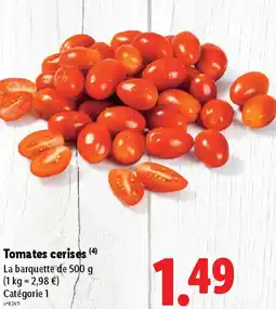 Lidl Tomates cerises offre