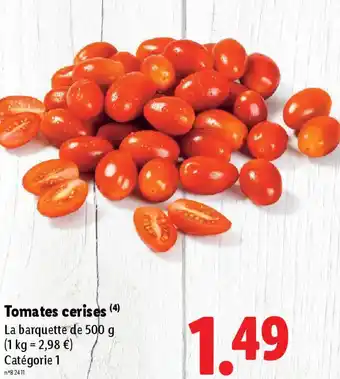 Lidl Tomates cerises offre