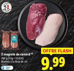 Lidl 2 magrets de canard offre