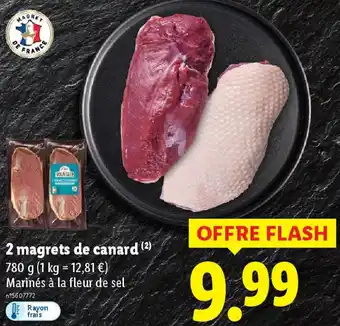 Lidl 2 magrets de canard offre