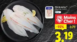 Lidl Filet de merlan offre