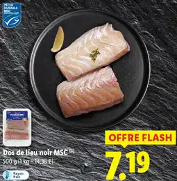 Lidl Dos de lieu noir MSC offre