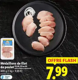 Lidl Médaillons de filet de poulet offre