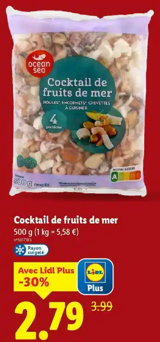 Lidl Cocktail de fruits de mer offre