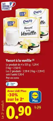 Lidl Yaourt à la vanille offre