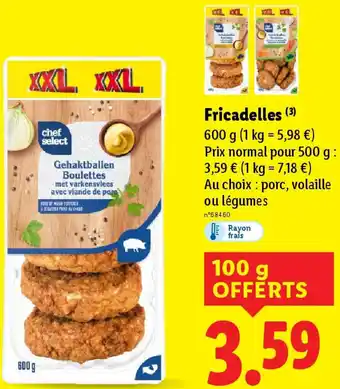 Lidl Fricadelles offre