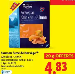 Lidl Saumon fumé de Norvège offre