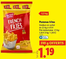 Lidl Pommes frites offre