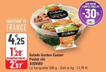 G20 Salade garden caesar poulet rôti offre