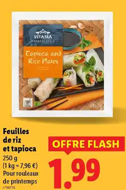 Lidl Feuilles de riz et tapioca offre