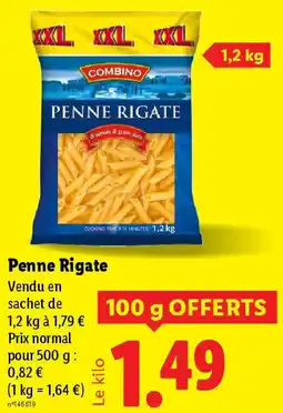 Lidl Penne Rigate offre