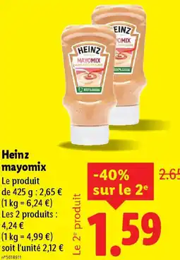 Lidl Heinz mayomix offre