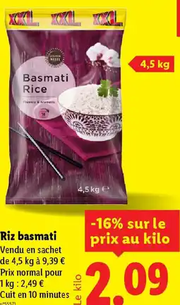 Lidl Riz basmati offre