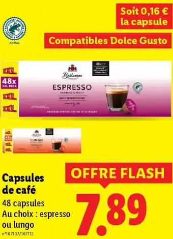 Lidl Capsules de café offre