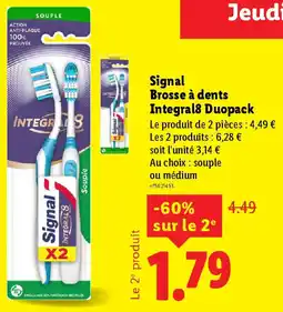 Lidl Signal Brosse à dents Integral8 Duopack offre