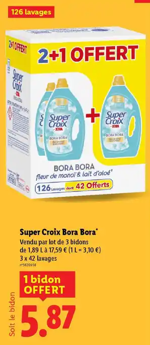 Lidl Super Croix Bora Bora offre