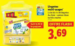 Lidl Lingettes multi-usages offre