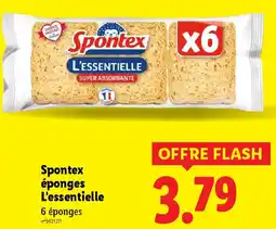 Lidl Spontex éponges L'essentielle offre