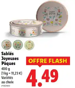 Lidl Sablés Joyeuses Pâques offre