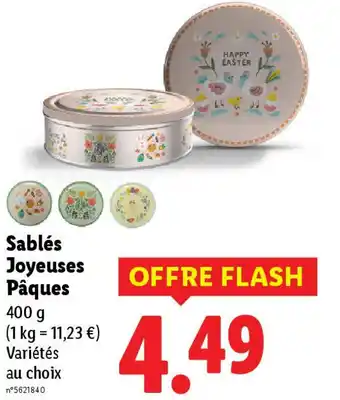 Lidl Sablés Joyeuses Pâques offre