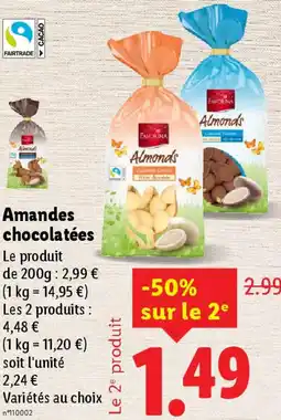 Lidl Amandes chocolatées offre