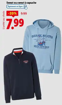 Lidl Sweat ou sweat à capuche offre