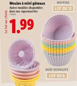 Lidl Moules à mini gâteaux offre