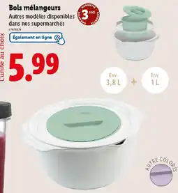 Lidl Bols mélangeurs offre