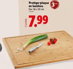 Lidl Protège-plaque en bambou offre