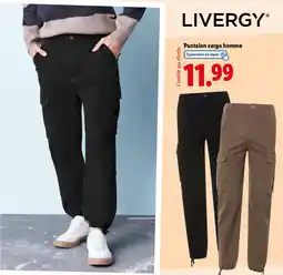 Lidl LIVERGY Pantalon cargo homme offre