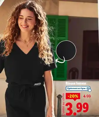 Lidl Blouse femme offre