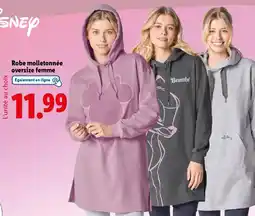 Lidl Robe molletonnée oversize femme offre