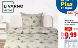 Lidl Parure de lit en satin microfibre offre