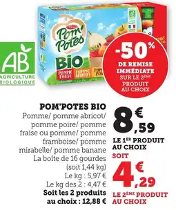 Bi1 Pom'potes bio offre