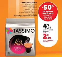 Bi1 Cafe l'or tassimo offre